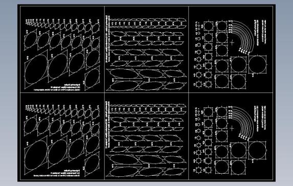 新南威尔士州工程研究考试（或其他）的圆形和椭圆形模板，如dxf