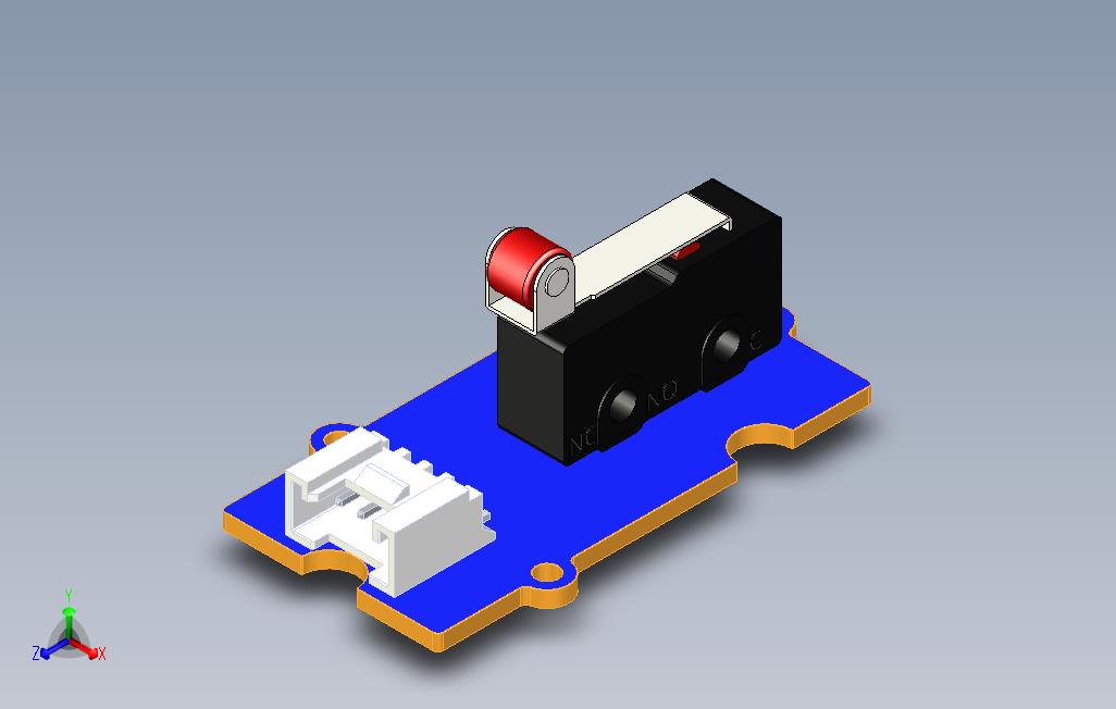 格罗夫微动开关v1_Inventor_模型图纸免费下载 – 懒石网