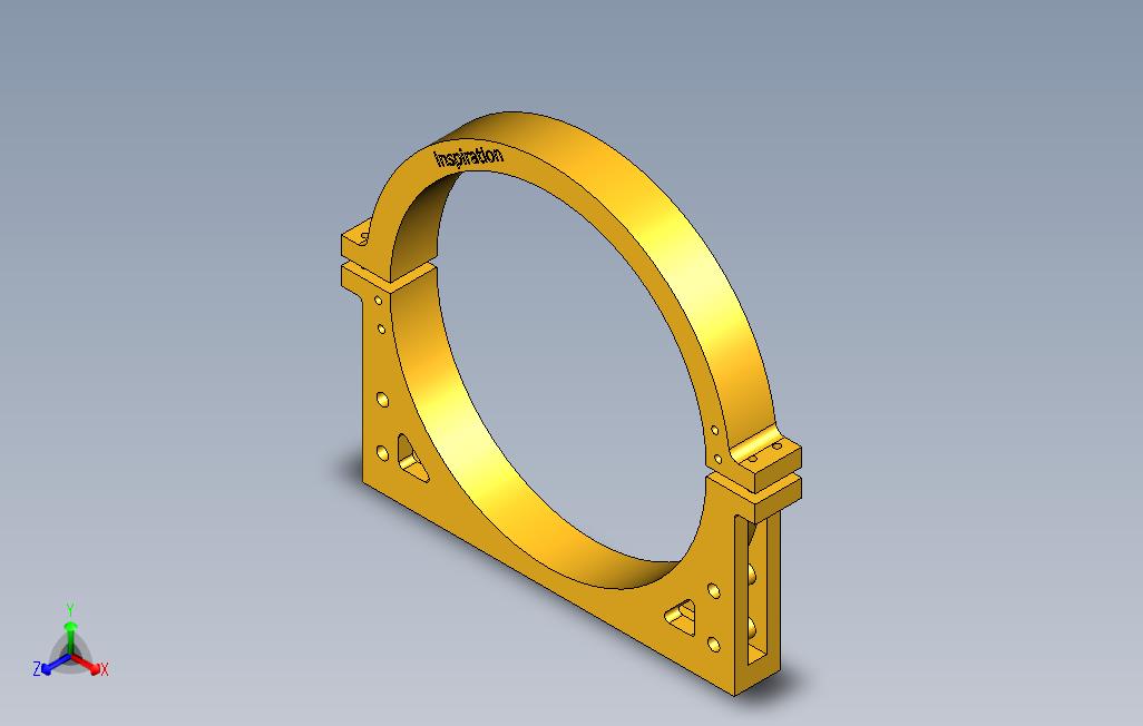 橙色的三维零件