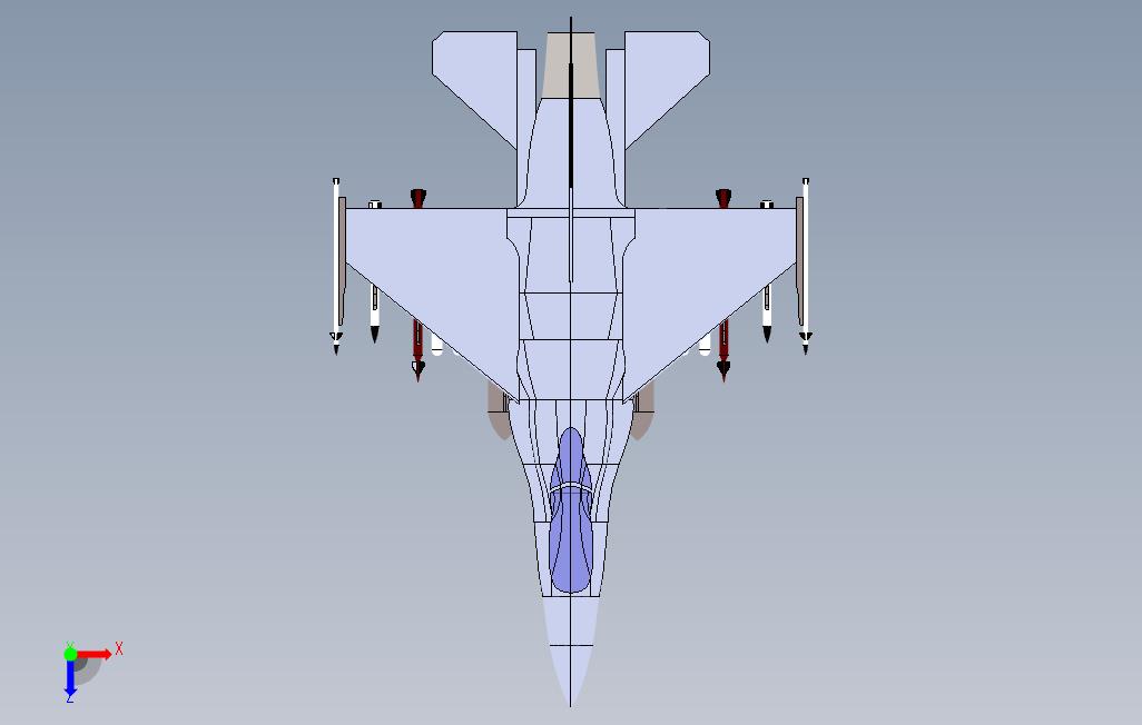 洛克希德·马丁F16战斗猎鹰_SOLIDWORKS 2016_模型图纸免费下载 – 懒石网