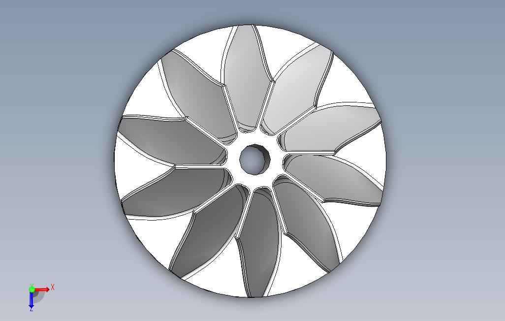 涡轮转子_SOLIDWORKS 2016_模型图纸免费下载 – 懒石网