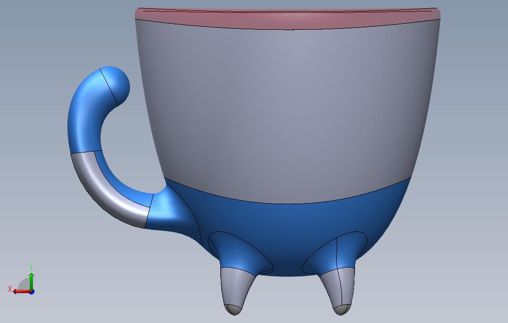 猫杯 背面视图