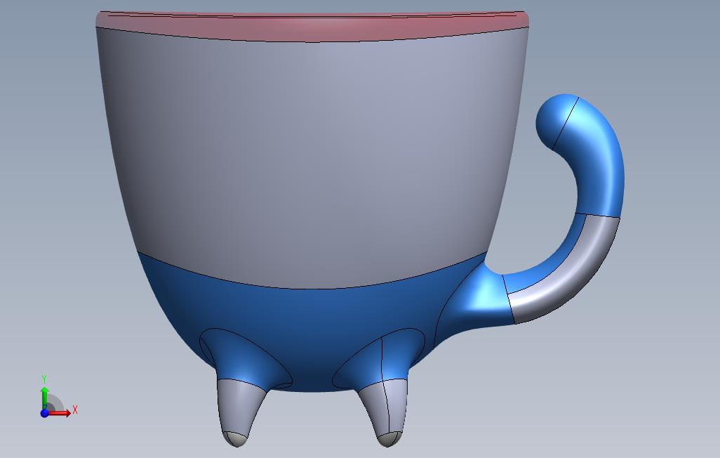 猫杯 正面视图
