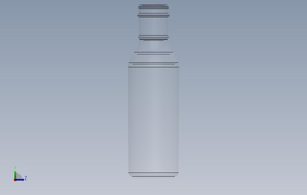 玻璃奶瓶 左侧视图