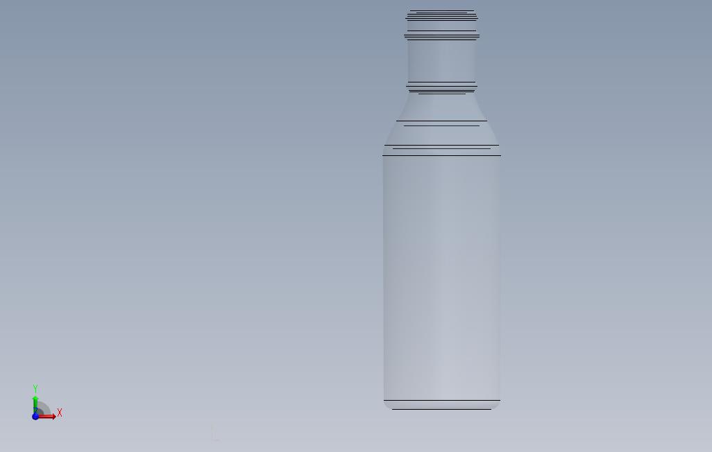 玻璃奶瓶 正面视图