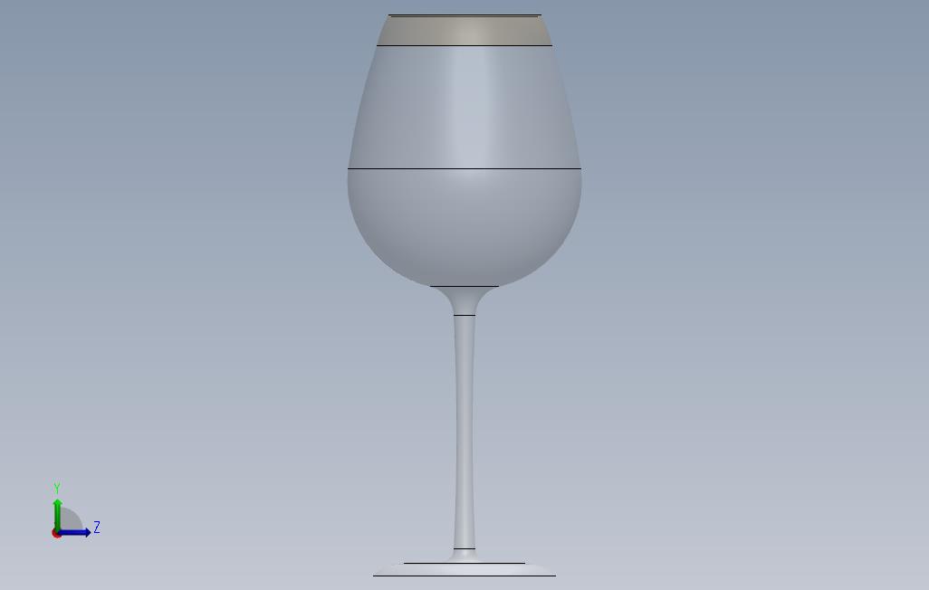 玻璃葡萄酒正常和金版 左侧视图