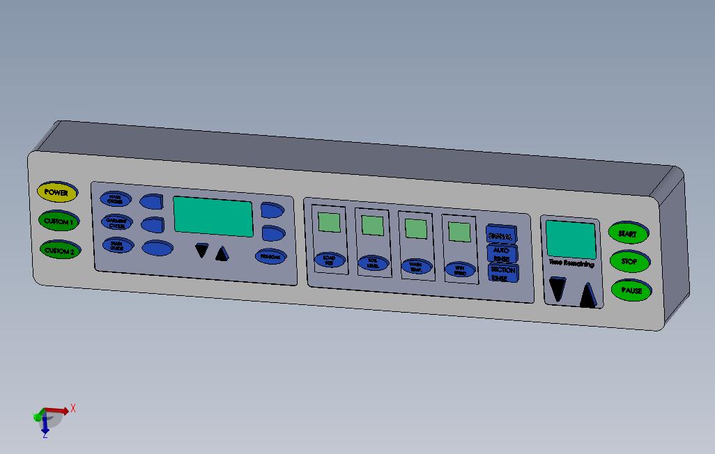 瓦欣机控制面板