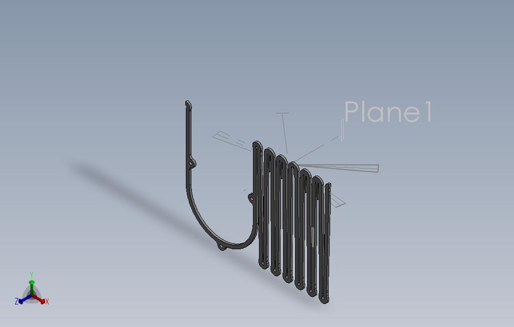 组合式三维扁平电晕支架