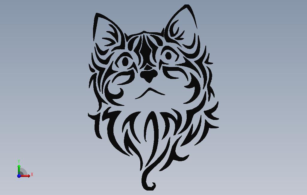 缅因州浣熊猫 正面视图