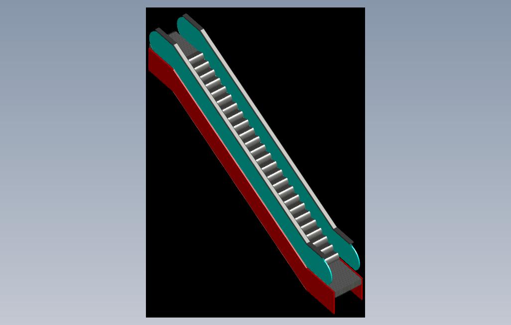 自动扶梯三维模型