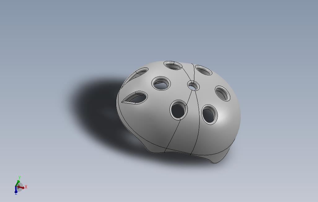 自行车头盔的型号。