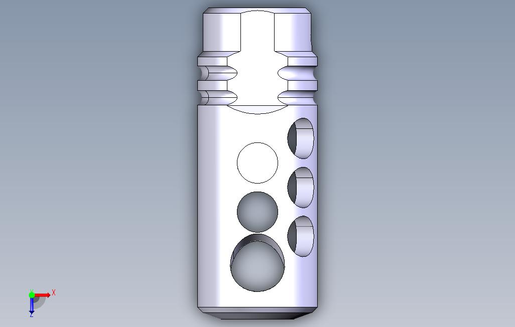 补偿器炮口刹车vz8右_CATIA_模型图纸免费下载 – 懒石网