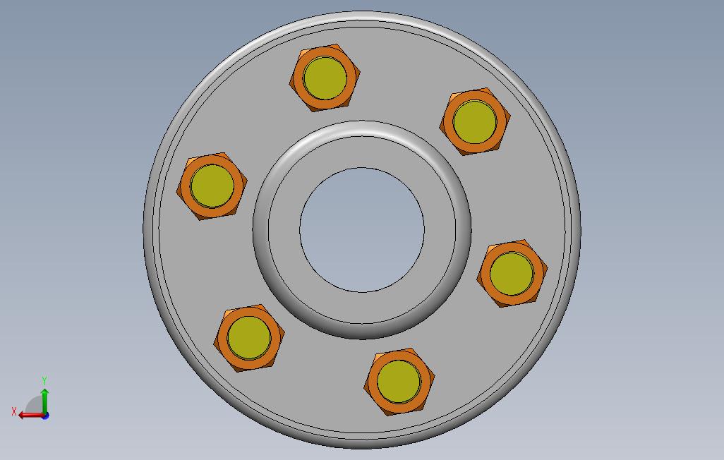 衬套销式挠性联轴器 背面视图