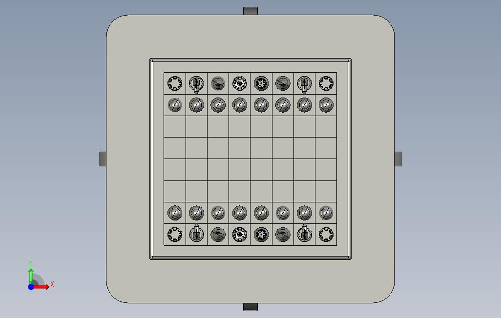 象棋 正面视图