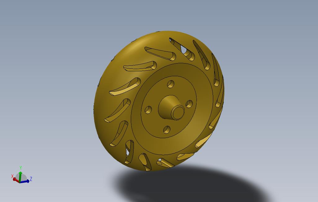 车轮有一些切口