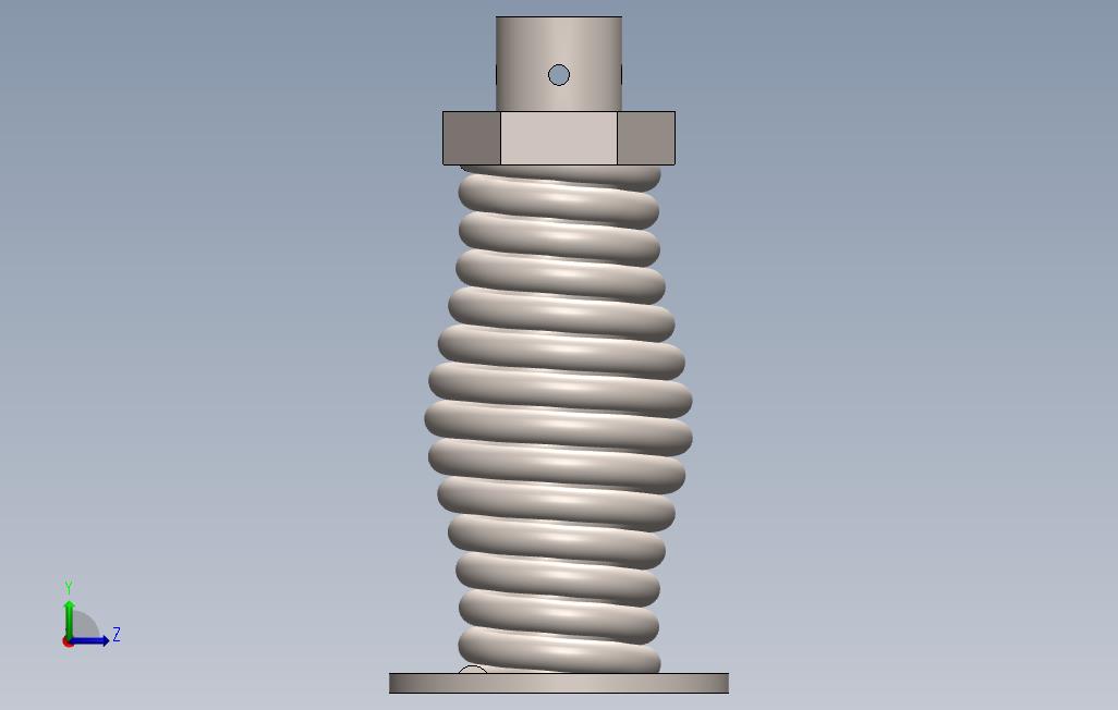 重型筒形弹簧 Solidworks 2015 模型图纸免费下载 懒石网