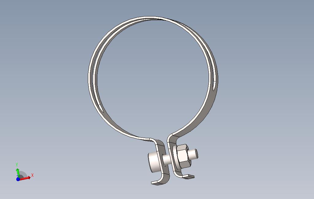 金属板，软管夹，SolidWork