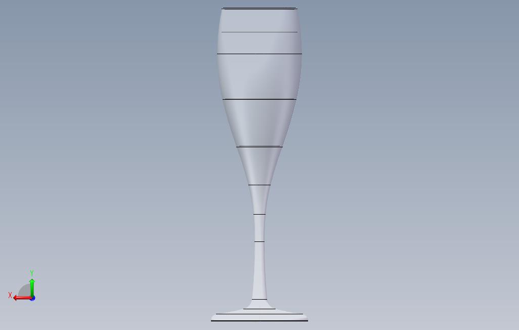 香槟酒 背面视图