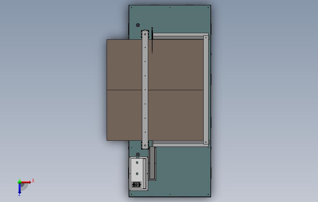 PCB板毛料切割机 俯视图