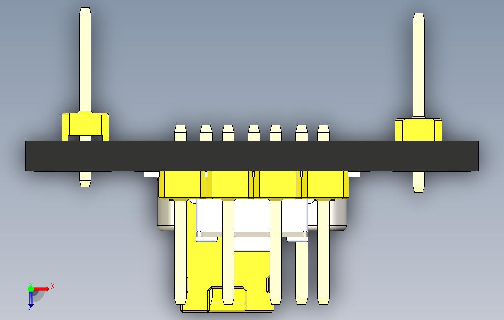 STM32黑药丸 俯视图