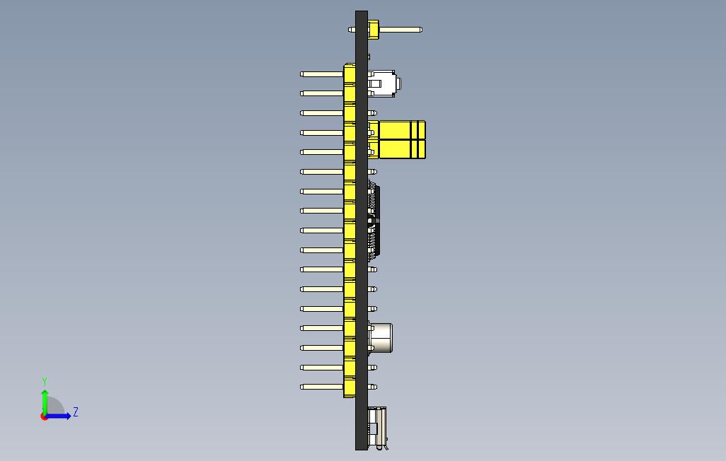 STM32黑药丸 左侧视图