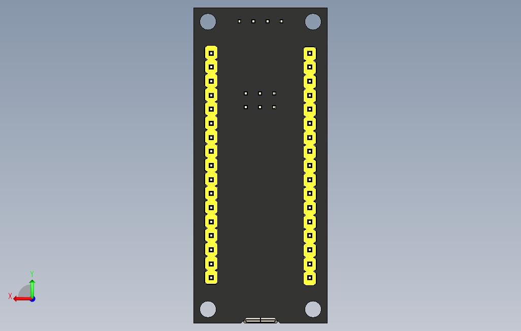 STM32黑药丸 背面视图
