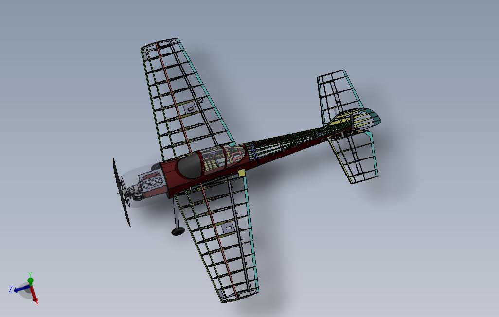 YAK-55m.油动力模型飞机。