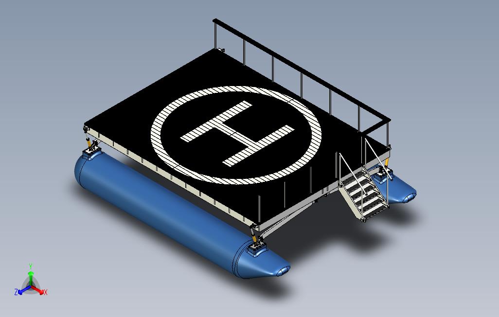 浮动直升机停机坪