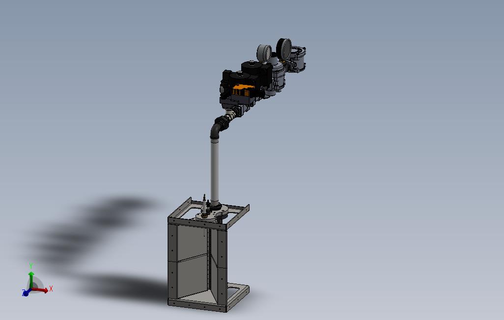 燃烧器类型管道和气体管线