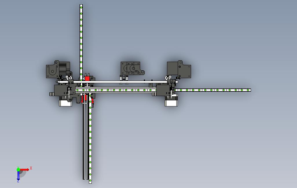 用于CoreXY3D打印机的xy机架 俯视图