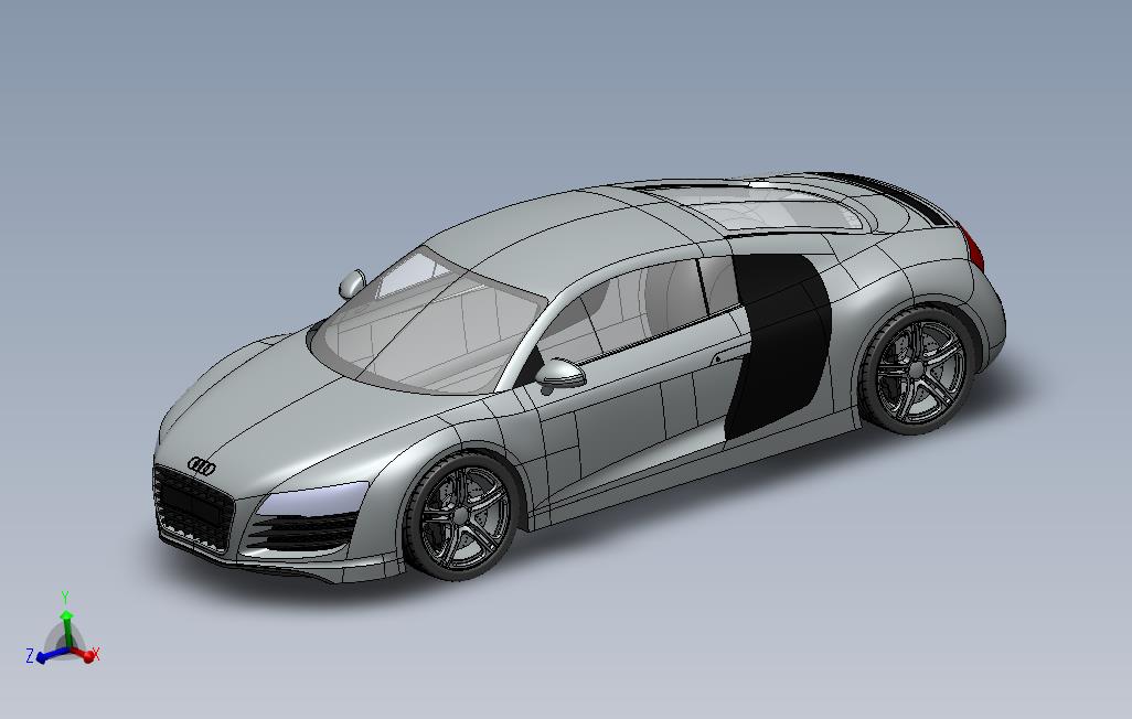 练习奥迪r8_SOLIDWORKS 2013_模型图纸免费下载 – 懒石网