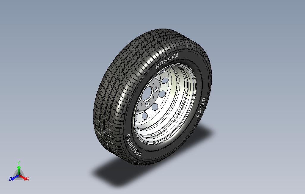 轮胎165x7R13车轮5Jx13H2
