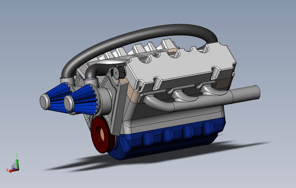 双涡轮V6柴油机