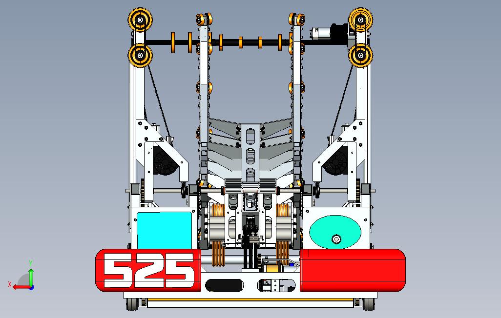 214525斯瓦特狗frc机器人 背面视图