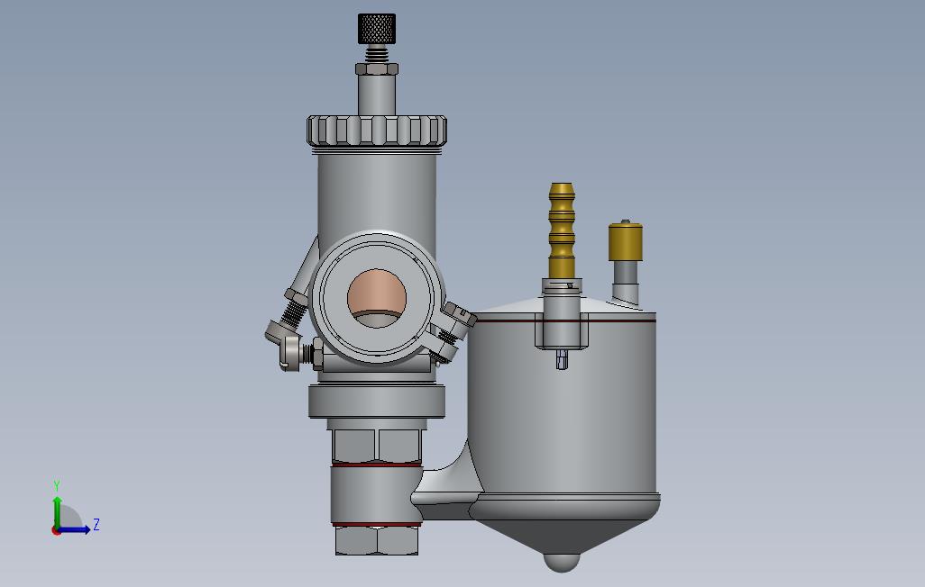 IZ35化油器 左侧视图