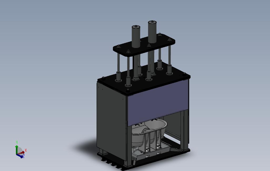 双工位的搅拌机设计模型