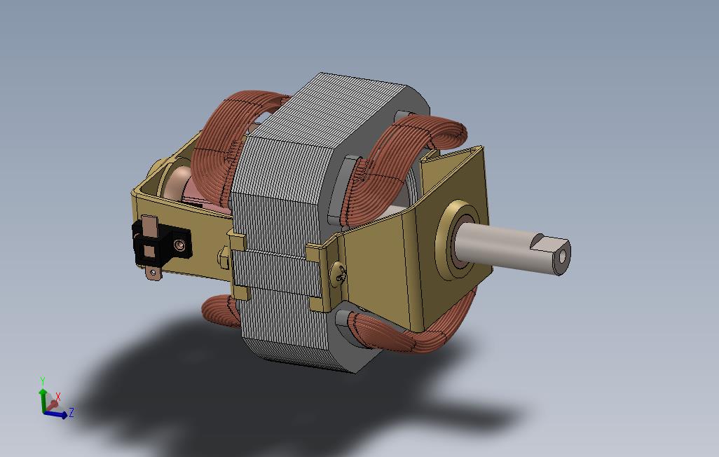 0_ElectricMotor小电动机模型3D图纸Solidworks设计