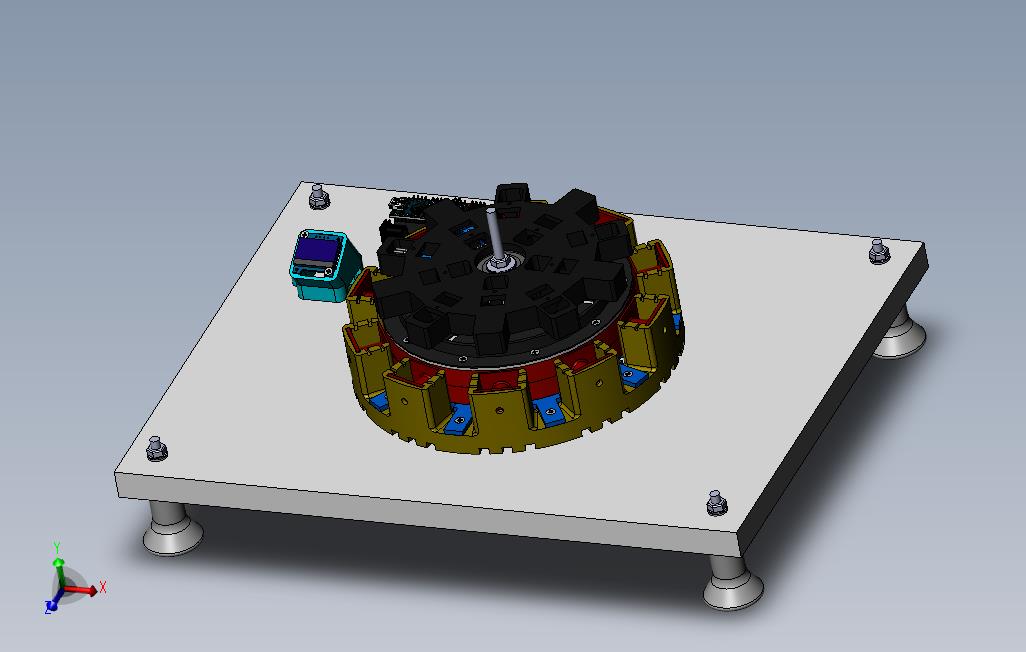 0_RPMarduino发电机演示结构3D图纸Solidworks设计