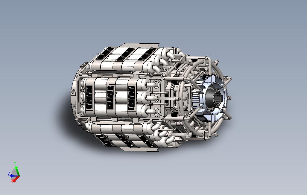0_Starmax2100vv引擎外观模型3D图纸Solidworks设计