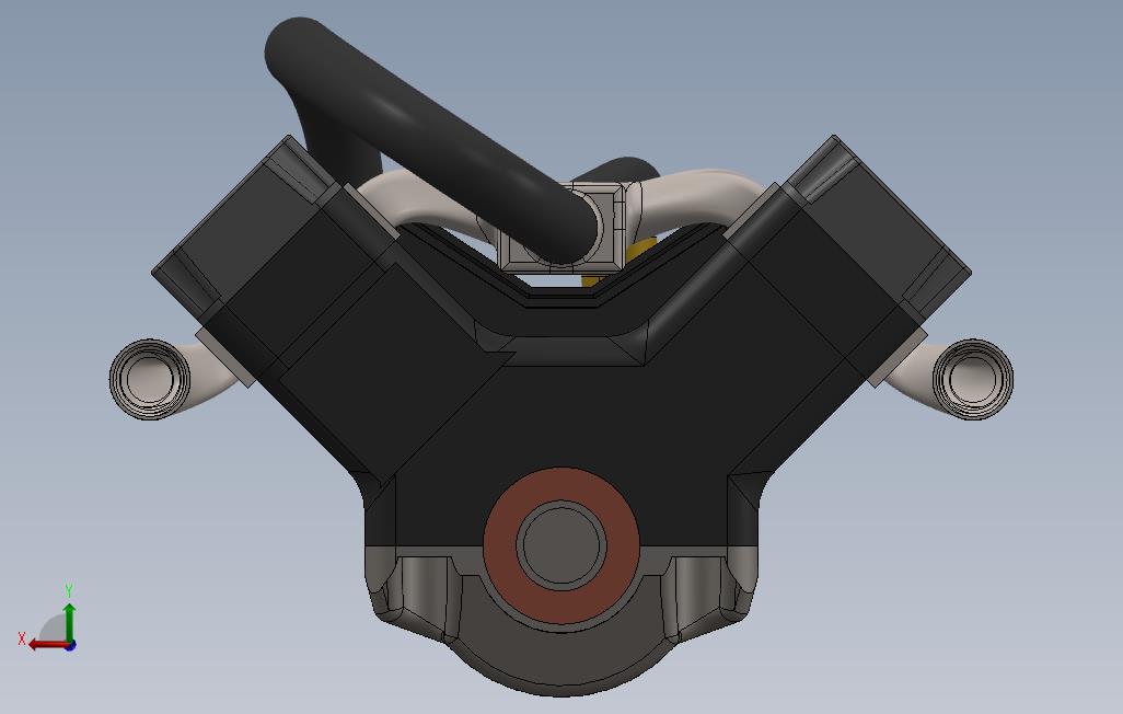 0_TataV8发动机模型3D图纸Solidworks设计 背面视图