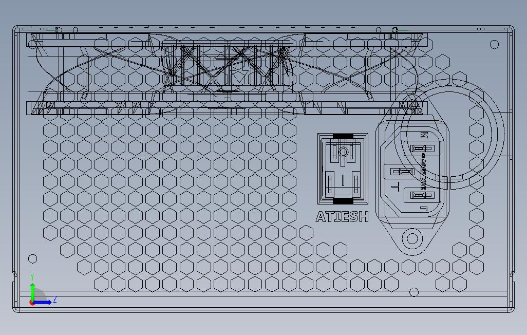 0_型号-ATXPSU 左侧视图