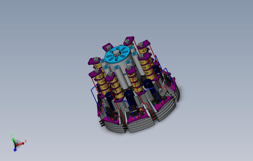 0_塞尔效应发电机内部结构模型3D图纸Solidworks设计