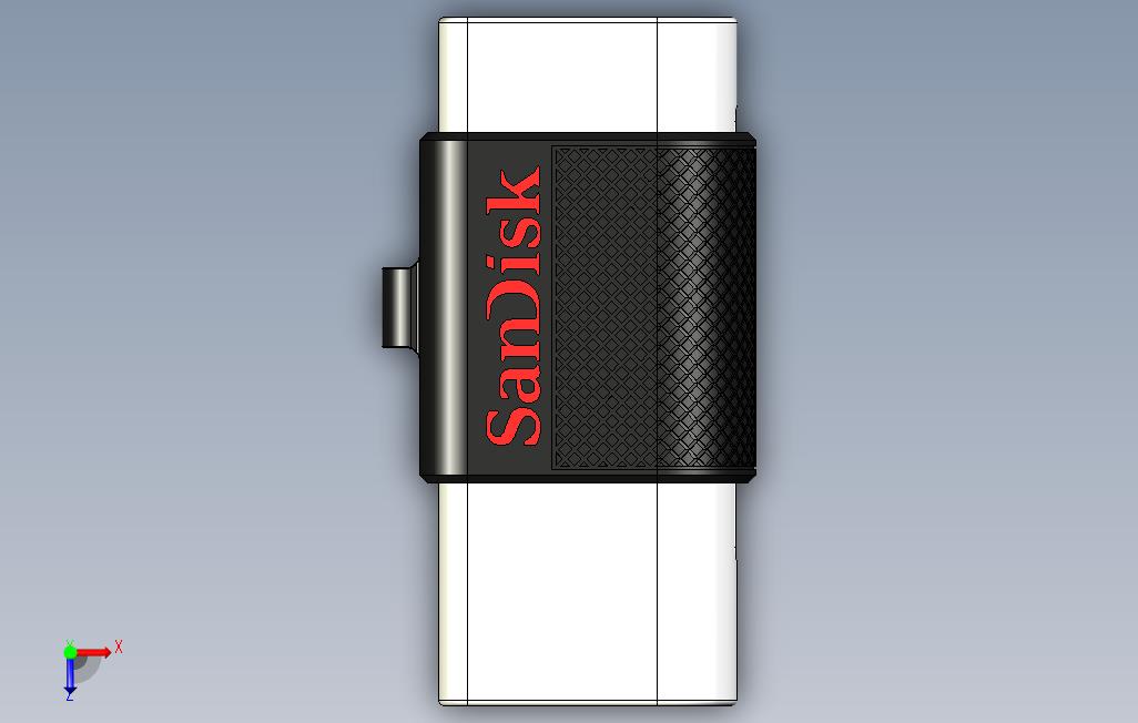 0_闪迪科勒双32GBUSB数位驱动器 俯视图