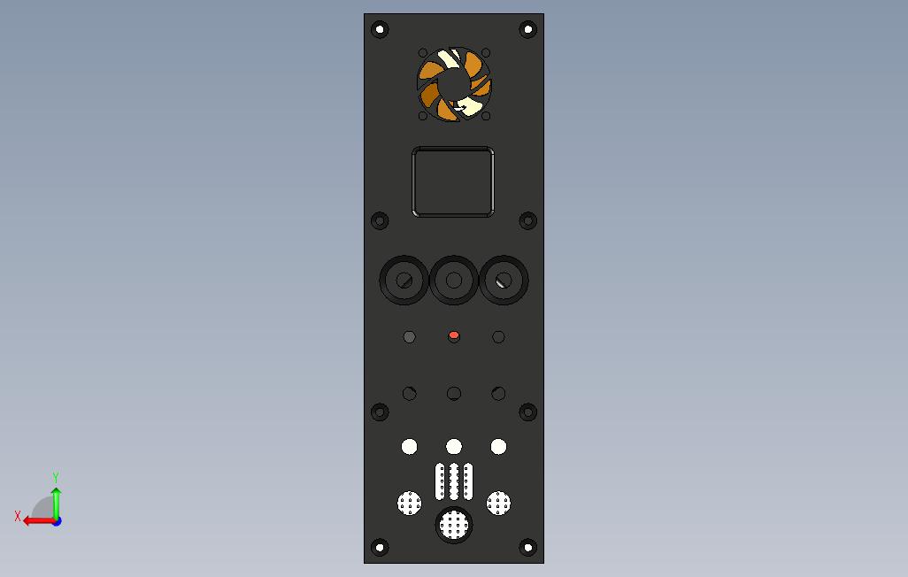 0_HAL9000复制品-电子项目盒包含Fusion360文件基于AmadeusProkopiak的工作 背面视图