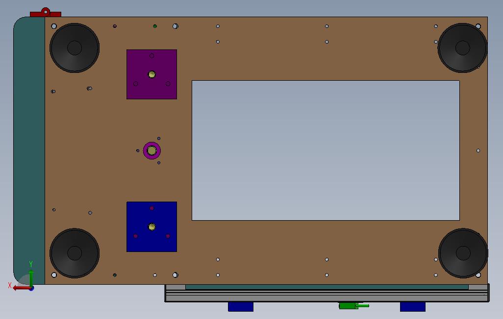 0_PCB板上板机接驳台 背面视图