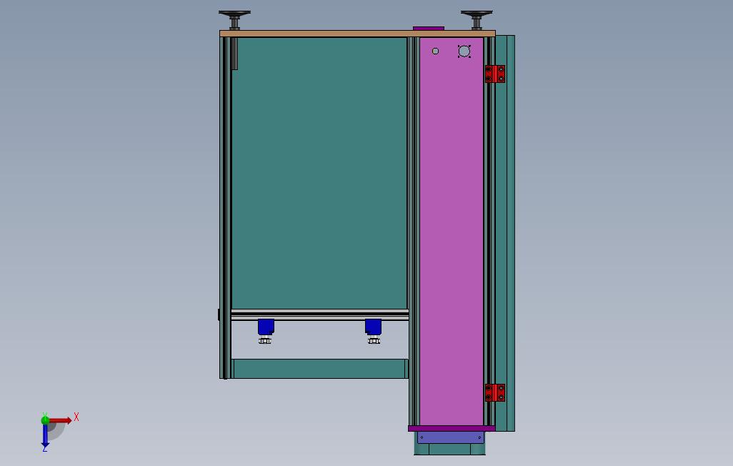 0_PCB板上板机接驳台 俯视图