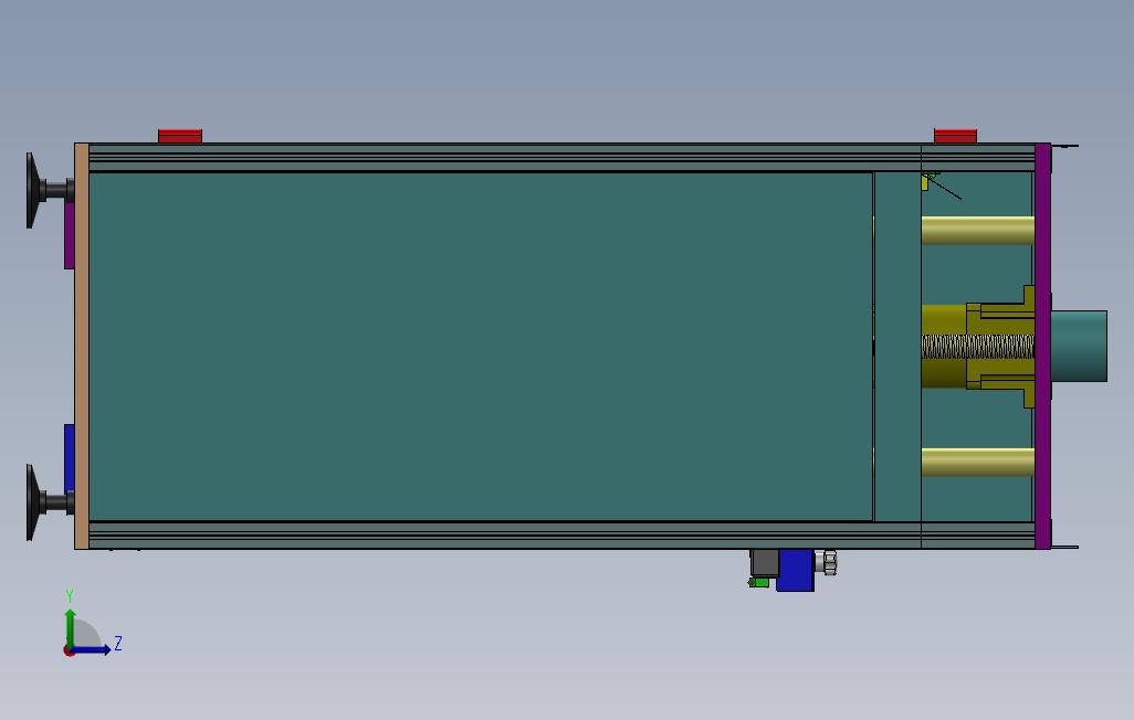 0_PCB板上板机接驳台 左侧视图