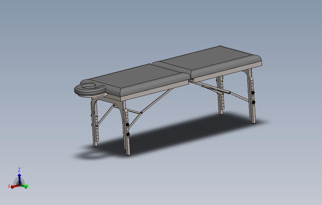 0_医用按摩台简易模型3D图纸Solidworks设计