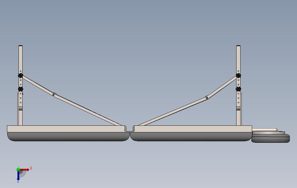 0_医用按摩台简易模型3D图纸Solidworks设计 俯视图