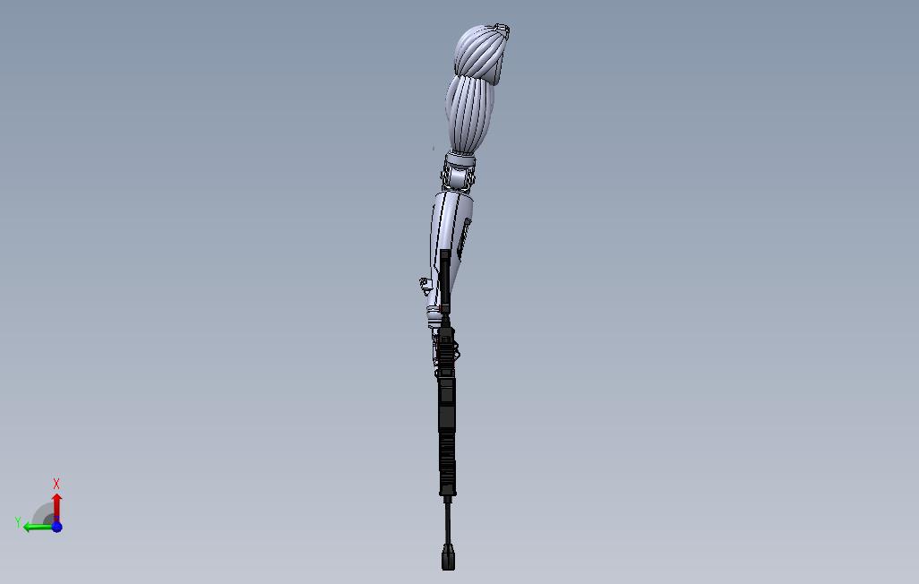 0_右手臂假肢模型3D图纸Solidworks设计